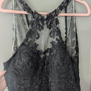 New with tags Azazie Prue black bridesmaid dress size 12